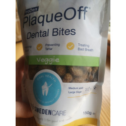 Plaqueoff dental bites - skanėstai burnos higienai M-L